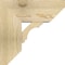 Ekena Millwork Olympic Slat Rough Sawn Bracket w/ Offset Brace, Douglas Fir, 8"W x 18"D x 18"H BKT0806X18X18OLY06RDF - alternate 2